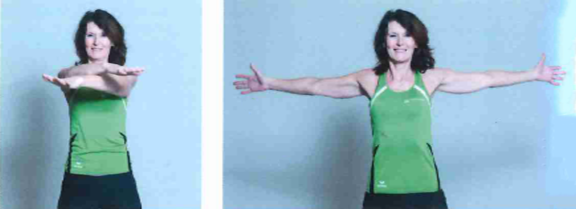 Chest crossover to spread